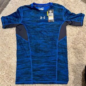 Under Armour Men's Blue Compression Shirt